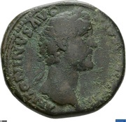 Sestertius - Antoninus Pius FORTVNA OBSEQVENS COS IIII S C; Fortuna obverse image