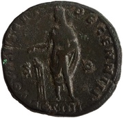 Sestertius - Antoninus Pius VOTA SVSCEP DECENN III COS IIII S C, Rome, 158-159 reverse image