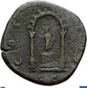 Sestertius - Antoninus Pius COS IIII S C, Rome, 159-160 reverse image