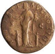 Sestertius - Antoninus Pius PIETATI AVG COS IIII S C; Pietas, Rome, 159-160 reverse image