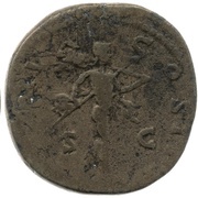 Sestertius - Marcus Aurelius TR POT XV COS III S C; Mars, Rome, 161 reverse image