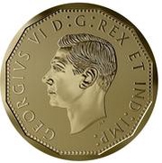 5 Cents In the name of George VI; Victory Nickel obverse image