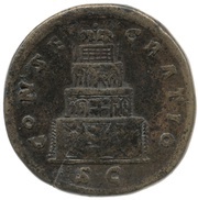 Sestertius - Antoninus Pius Divus CONSECRATIO S C, Rome, 161 reverse image