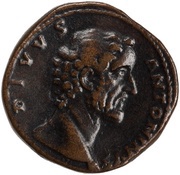 Sestertius - Antoninus Pius Divus DIVO PIO S C obverse image