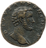 Sestertius - Antoninus Pius Divus DIVO PIO S C obverse image