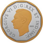 5 Cents In the name of George VI; 1947 Maple Leaf Mark obverse image