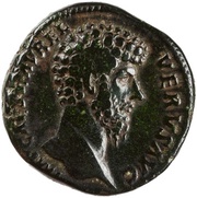 Sestertius - Lucius Verus and Marcus Aurelius CONCORD AVGVSTOR TR P II COS II S C obverse image