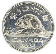 5 Cents - Charles III, Canada, 2023-2024 reverse image