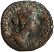 Sestertius - Faustina the Younger FECVND AVGVSTAE S C; Fecunditas obverse image