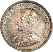 10 Cents - George V w/o "DEI GRATIA" obverse image