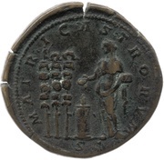 Sestertius - Faustina the Younger MATRI CASTRORVM S C, Rome, 161-176 reverse image