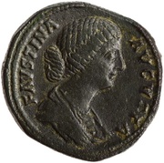 Sestertius - Faustina the Younger MATRI MAGNAE S C; Cybele obverse image