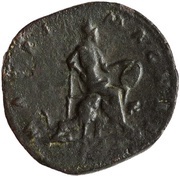 Sestertius - Faustina the Younger MATRI MAGNAE S C; Cybele, Rome, 161-176 reverse image