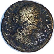 Sestertius - Faustina the Younger SALVTI AVGVSTAE S C; Salus obverse image