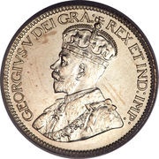 10 Cents - George V obverse image