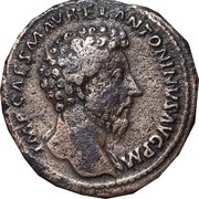 Sestertius - Marcus Aurelius SALVTI AVGVSTOR TR P XVII COS III S C; Salus obverse image