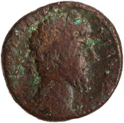 Sestertius - Lucius Verus FELIC AVG TR P III COS II S C obverse image