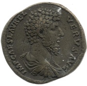 Sestertius - Lucius Verus FELIC AVG TR P III COS II S C obverse image