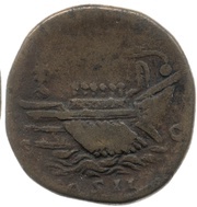 Sestertius - Lucius Verus FELIC AVG TR P III COS II S C; Victory, Rome, 162-163 reverse image