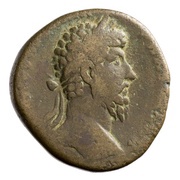Sestertius - Marcus Aurelius TR P XVII IMP II COS III S C; Victory obverse image