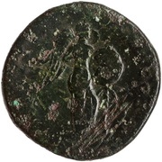 Sestertius - Lucius Verus TR P IIII IMP II COS II S C; Victory, Rome, 163-164 reverse image