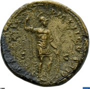 Sestertius - Marcus Aurelius TR POT XIX IMP II COS III S C; Mars, Rome, 164-165 reverse image