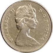 10 Cents - Elizabeth II 2nd portrait; Ottawa mint obverse image