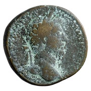 Sestertius - Marcus Aurelius TR POT XIX IMP II COS III S C; Providentia obverse image