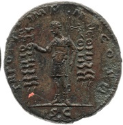 Sestertius - Lucius Verus TR POT V IMP II COS II S C, Rome, 164-165 reverse image