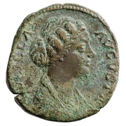 Sestertius - Lucilla VENVS GENETRIX S C; Venus obverse image