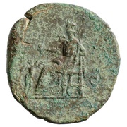 Sestertius - Lucilla VENVS GENETRIX S C; Venus, Rome, 164-169 reverse image