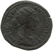 Sestertius - Lucilla CONCORDIA S C; Concordia obverse image