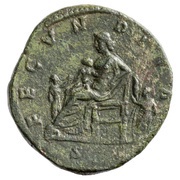 Sestertius - Lucilla FECVNDITAS S C; Fecunditas, Rome, 164-169 reverse image