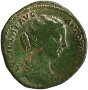 Sestertius - Lucilla IVNONI LVCINAE S C; Juno obverse image