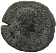 Sestertius - Lucilla IVNONI LVCINAE S C; Juno obverse image