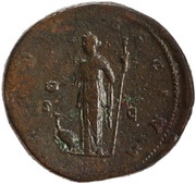 Sestertius - Lucilla IVNO REGINA S C; Juno, Rome, 164-169 reverse image