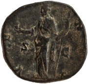 Sestertius - Lucilla VENVS S C; Venus, Rome, 164-169 reverse image