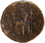 Sestertius - Lucilla VENVS S C; Venus and Victory, Rome, 164-169 reverse image