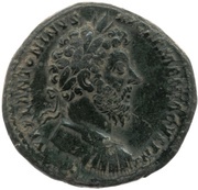 Sestertius - Marcus Aurelius TR POT XIX IMP III COS III S C; Providentia obverse image