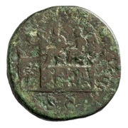 Sestertius - Marcus Aurelius and Lucius Verus CONG AVG III TR POT XX IMP III COS III S C, Rome, 165-166 reverse image