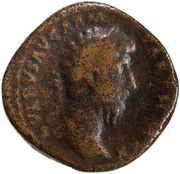 Sestertius - Lucius Verus TR POT VI IMP III COS II S C; Victory obverse image
