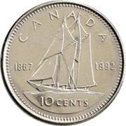 10 Cents - Elizabeth II Confederation reverse image