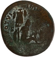 Sestertius - Lucius Verus TR POT VI IMP III COS II S C, Rome, 165-166 reverse image