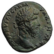Sestertius - Lucius Verus TR POT VI IMP III COS II S C obverse image