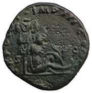 Sestertius - Lucius Verus TR POT VI IMP III COS II S C, Rome, 165-166 reverse image