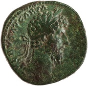 Sestertius - Lucius Verus TR POT VI IMP III COS II S C obverse image