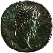 Sestertius - Lucius Verus VICT AVG TR POT VI IMP III COS II S C; Victory obverse image