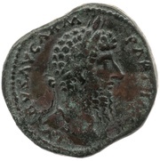 Sestertius - Lucius Verus TR POT VIII IMP V COS III S C FORT RED; Fortuna obverse image