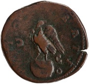 Sestertius - Lucius Verus Divus CONSECRATIO S C, Rome, 169 reverse image