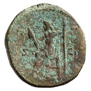 Sestertius - Marcus Aurelius COS III S C; Jupiter, Rome, 170-171 reverse image